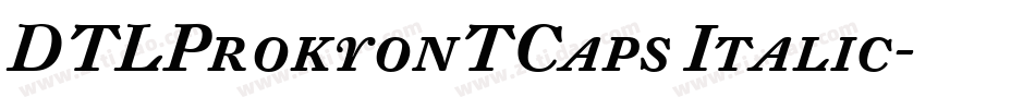 DTLProkyonTCaps Italic字体转换